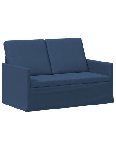 Divano a 2 posti Blu 130 x 81 x 82 cm Tessuto