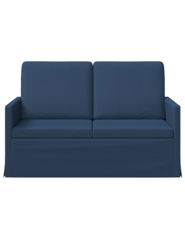 Divano a 2 posti Blu 130 x 81 x 82 cm Tessuto