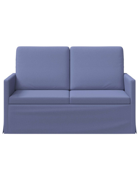 Divano a 2 posti Blu jeans 130 x 81 x 82 cm Tessuto