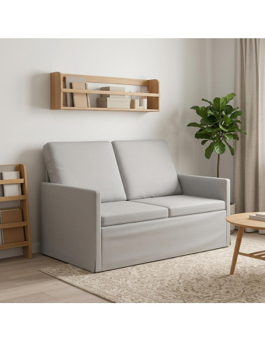 Divano a 2 posti Grigio Nuvola 130 x 81 x 82 cm Tessuto