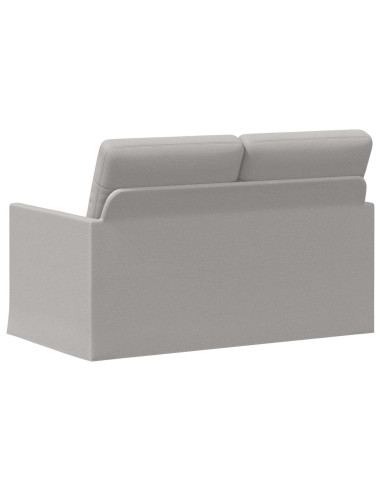 Divano a 2 posti Grigio Nuvola 130 x 81 x 82 cm Tessuto