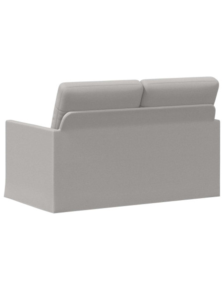 Divano a 2 posti Grigio Nuvola 130 x 81 x 82 cm Tessuto