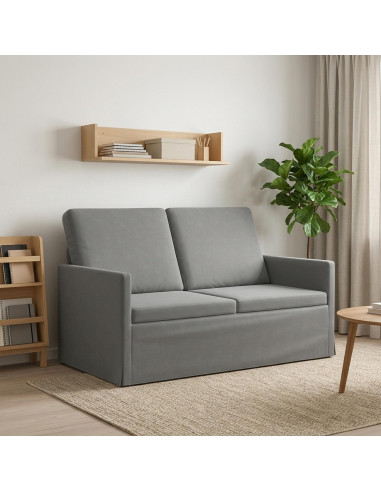 Divano a 2 posti Grigio Scuro 130 x 81 x 82 cm Velluto (V)