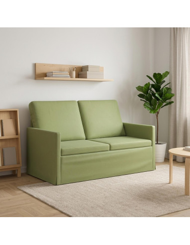 Divano a 2 posti Verde chiaro 130 x 81 x 82 cm Velluto (V)