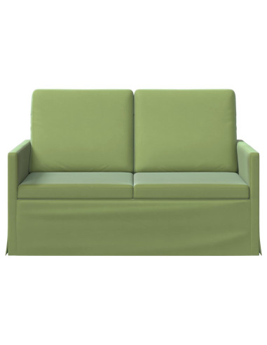 Divano a 2 posti Verde chiaro 130 x 81 x 82 cm Velluto (V)