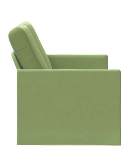 Divano a 2 posti Verde chiaro 130 x 81 x 82 cm Velluto (V)