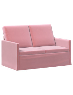 Divano a 2 posti Rosa 130 x 81 x 82 cm Velluto (V) 2