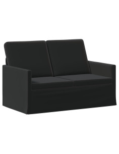 Divano a 2 posti Nero 130 x 81 x 82 cm Velluto (V) 2