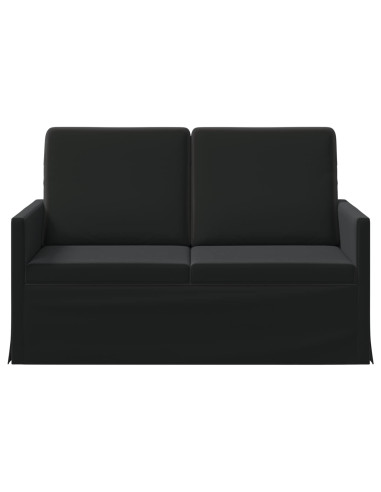 Divano a 2 posti Nero 130 x 81 x 82 cm Velluto (V)