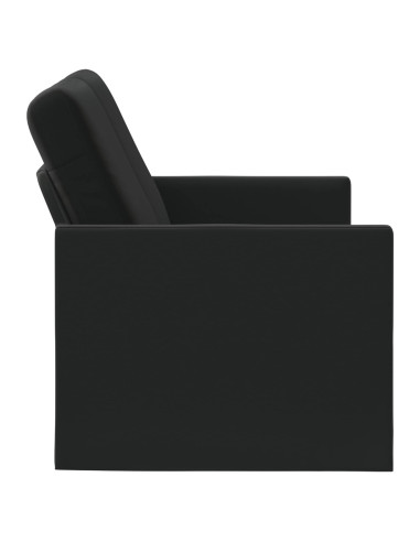 Divano a 2 posti Nero 130 x 81 x 82 cm Velluto (V)
