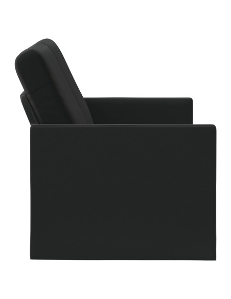 Divano a 2 posti Nero 130 x 81 x 82 cm Velluto (V)