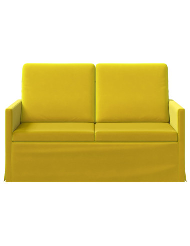 Divano a 2 posti Giallo 130 x 81 x 82 cm Velluto (V)