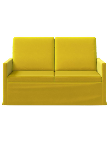 Divano a 2 posti Giallo 130 x 81 x 82 cm Velluto (V)