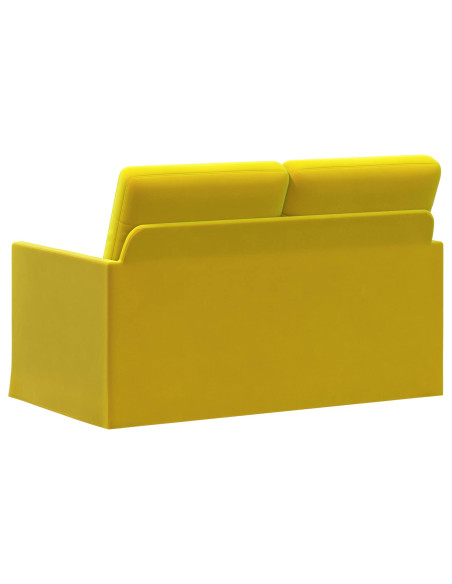 Divano a 2 posti Giallo 130 x 81 x 82 cm Velluto (V)