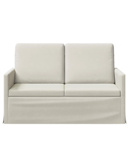 Divano a 2 posti Crema 130 x 81 x 82 cm Velluto (V)