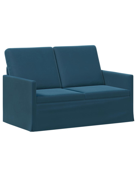 Divano a 2 posti Blu 130 x 81 x 82 cm Velluto (V)
