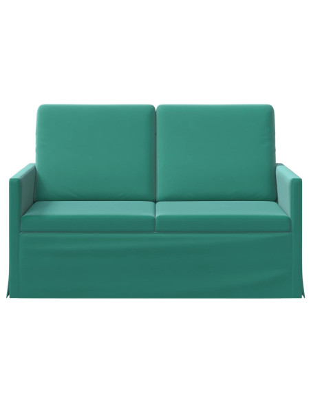 Divano a 2 posti Turchese 130 x 81 x 82 cm Velluto (V)
