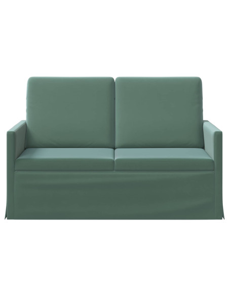 Divano a 2 posti Verde Mare 130 x 81 x 82 cm Velluto (V)