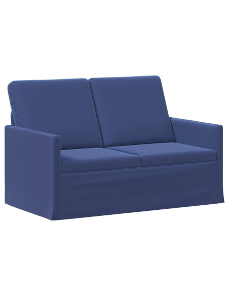 Divano a 2 posti Blu Polizia 130 x 81 x 82 cm Velluto (V)