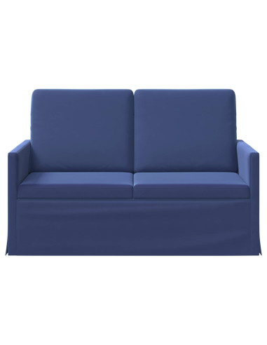 Divano a 2 posti Blu Polizia 130 x 81 x 82 cm Velluto (V)
