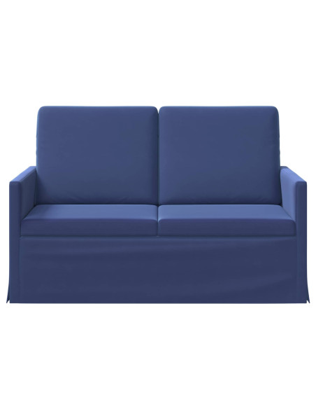 Divano a 2 posti Blu Polizia 130 x 81 x 82 cm Velluto (V)