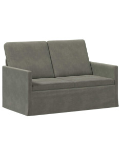 Divano a 2 posti Grigio Chiaro 130 x 81 x 82 cm 2
