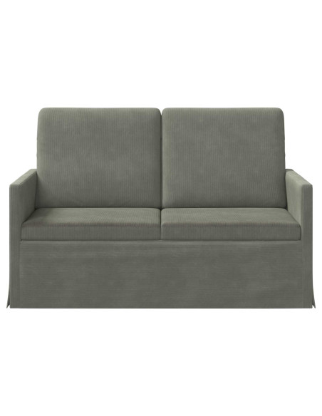 Divano a 2 posti Grigio Chiaro 130 x 81 x 82 cm