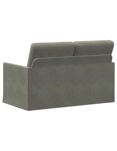 Divano a 2 posti Grigio Chiaro 130 x 81 x 82 cm