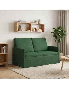 Divano a 2 posti Verde Giungla 130 x 81 x 82 cm