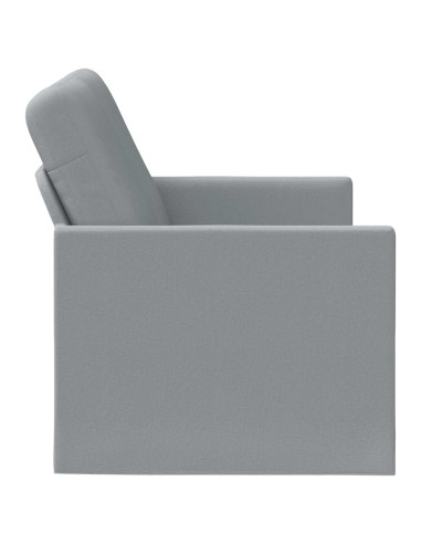 Divano a 2 posti Grigio Chiaro 150 x 81 x 82 cm Tessuto