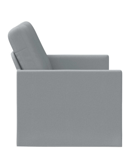 Divano a 2 posti Grigio Chiaro 150 x 81 x 82 cm Tessuto