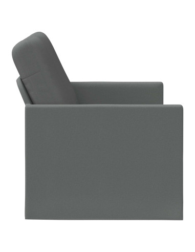 Divano a 2 posti Grigio Scuro 150 x 81 x 82 cm Tessuto