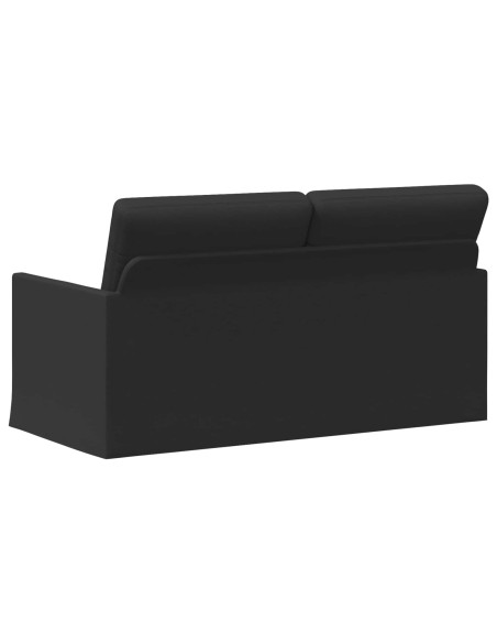 Divano a 2 posti Nero 150 x 81 x 82 cm Tessuto