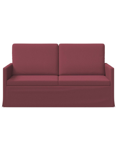 Divano a 2 posti Rosso Vino 150 x 81 x 82 cm Tessuto