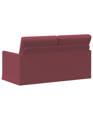 Divano a 2 posti Rosso Vino 150 x 81 x 82 cm Tessuto
