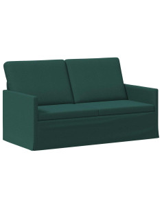 Divano a 2 posti Verde Scuro 150 x 81 x 82 cm Tessuto 2