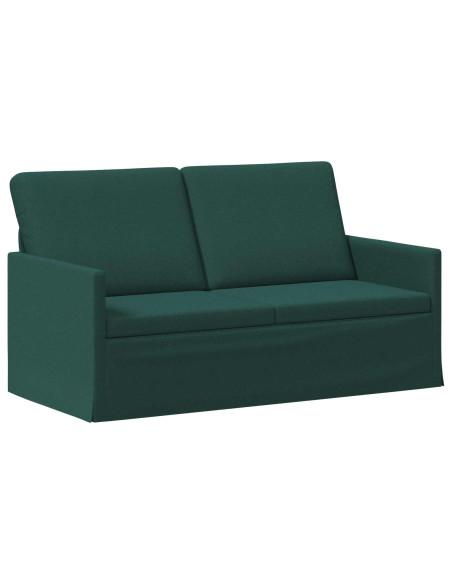 Divano a 2 posti Verde Scuro 150 x 81 x 82 cm Tessuto