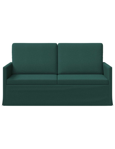 Divano a 2 posti Verde Scuro 150 x 81 x 82 cm Tessuto