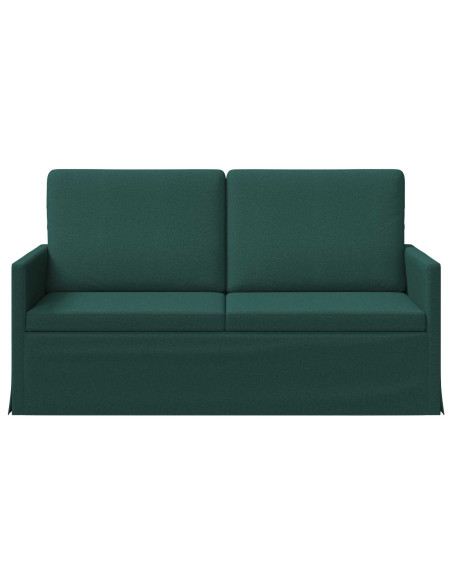 Divano a 2 posti Verde Scuro 150 x 81 x 82 cm Tessuto