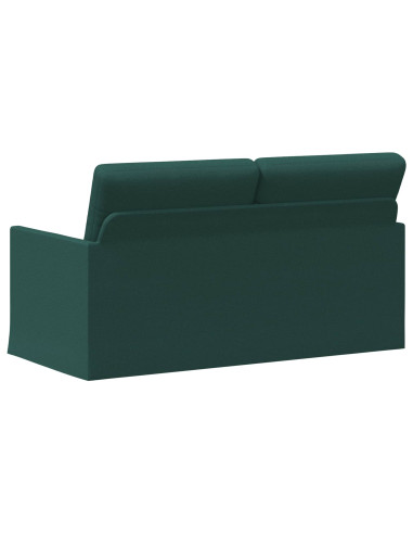 Divano a 2 posti Verde Scuro 150 x 81 x 82 cm Tessuto