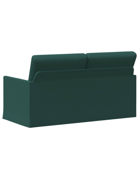 Divano a 2 posti Verde Scuro 150 x 81 x 82 cm Tessuto