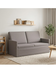 Divano a 2 posti Tortora 150 x 81 x 82 cm Tessuto