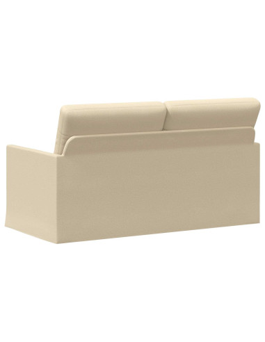 Divano a 2 posti Crema 150 x 81 x 82 cm Tessuto