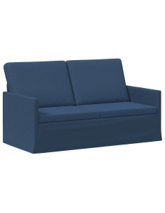 Divano a 2 posti Blu 150 x 81 x 82 cm Tessuto 2