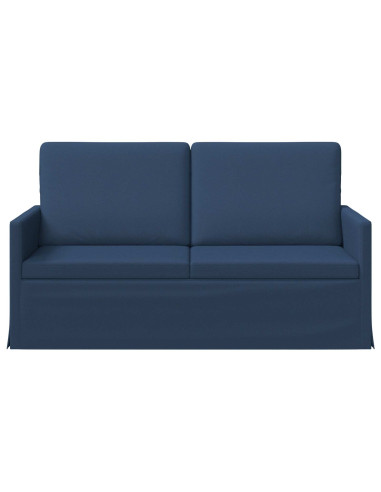 Divano a 2 posti Blu 150 x 81 x 82 cm Tessuto