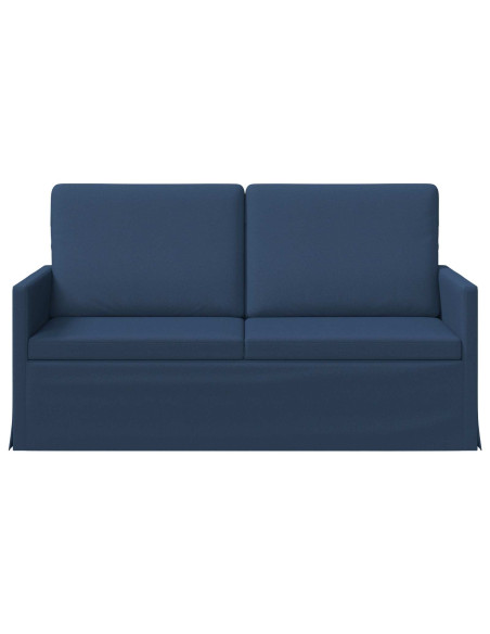 Divano a 2 posti Blu 150 x 81 x 82 cm Tessuto
