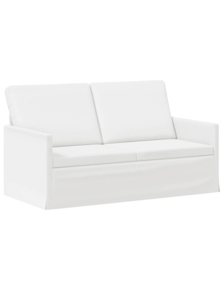 Divano a 2 posti Bianco 150 x 81 x 82 cm Tessuto