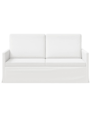 Divano a 2 posti Bianco 150 x 81 x 82 cm Tessuto