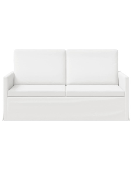 Divano a 2 posti Bianco 150 x 81 x 82 cm Tessuto
