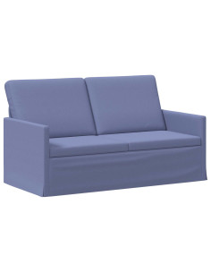 Divano a 2 posti Blu jeans 150 x 81 x 82 cm Tessuto 2